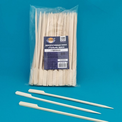 Пика бамбук "Гольф" 18см. 100шт/уп. AVIORA (401-905) (30)