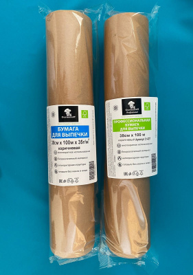 Бумага для выпечки 38см*100м силиконизированный Коричневая "Gurmanoff" (21-027/6774/4693) (8)