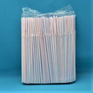 Трубочки для коктейля 5*210мм (полоса) с изгибом (250/12000)