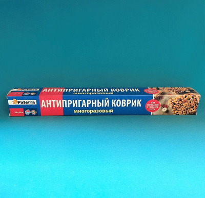Коврик тефлоновый для выпекания, раскатки теста, Антипригарный 33см*40см "PATERRA" (402-456) (20)