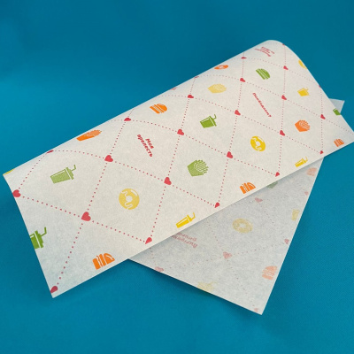 .Оберточная бумага 300*300мм. "Счастье есть" парафин (500 шт/уп) (108-089) (4)