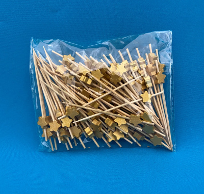 Пика бамбук "Звезда Эко" 7см. 100шт/уп. (440-716) (40)