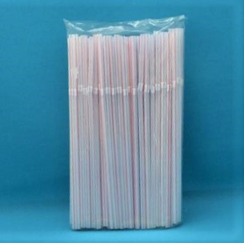 Трубочки для коктейля 5*210мм (полоса) с изгибом (100/12000)