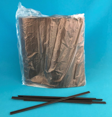 Трубочки-размешиватели 6*180мм Coffee-stick сдвоенные черные (арт.401-946)(500/16уп)_