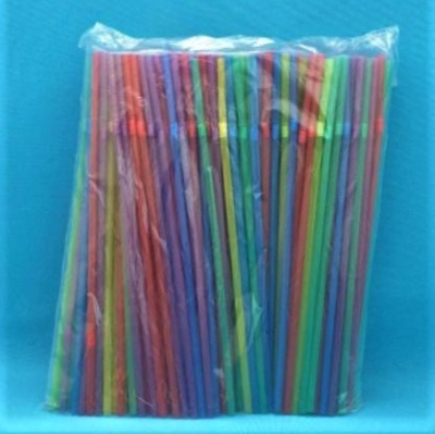Трубочки для коктейля 5*240мм (цветная) с изгибом (250/12000)