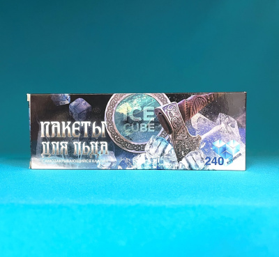Пакет для льда с самозакр. клапаном "Топор" 240 кубиков (60)