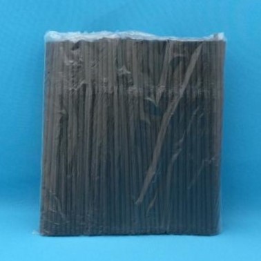 Трубочки для коктейля 5*240мм (черная) с изгибом (250/12000)