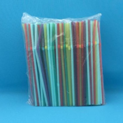 Трубочки для коктейля 5*210мм (цветная) с изгибом (250/12000)