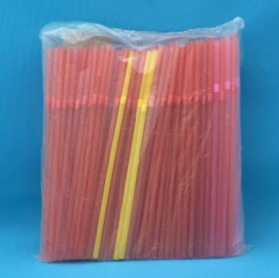 Трубочки для коктейля 5*210мм (неон) с изгибом (250/12000)